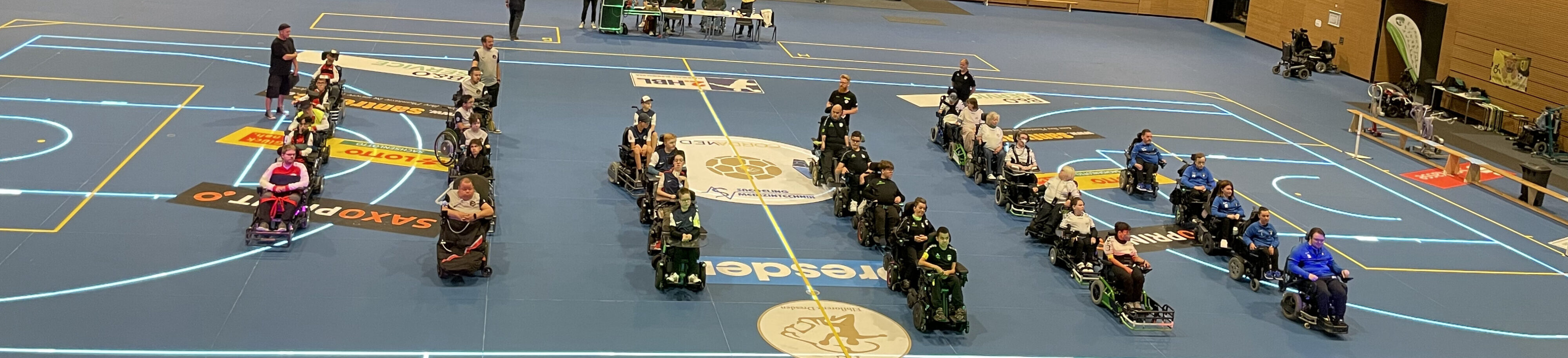 E-Rolli Fußballmannschaft beim Spieltag